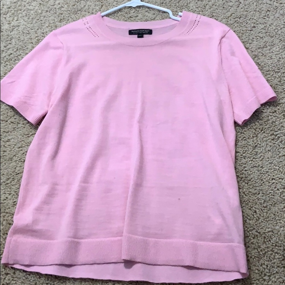 Banana republic pink top
